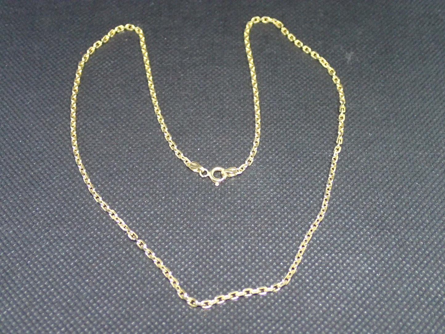 Chaine maille forçat en or jaune 750/ème de 8.59g / Bijoux d'occasion