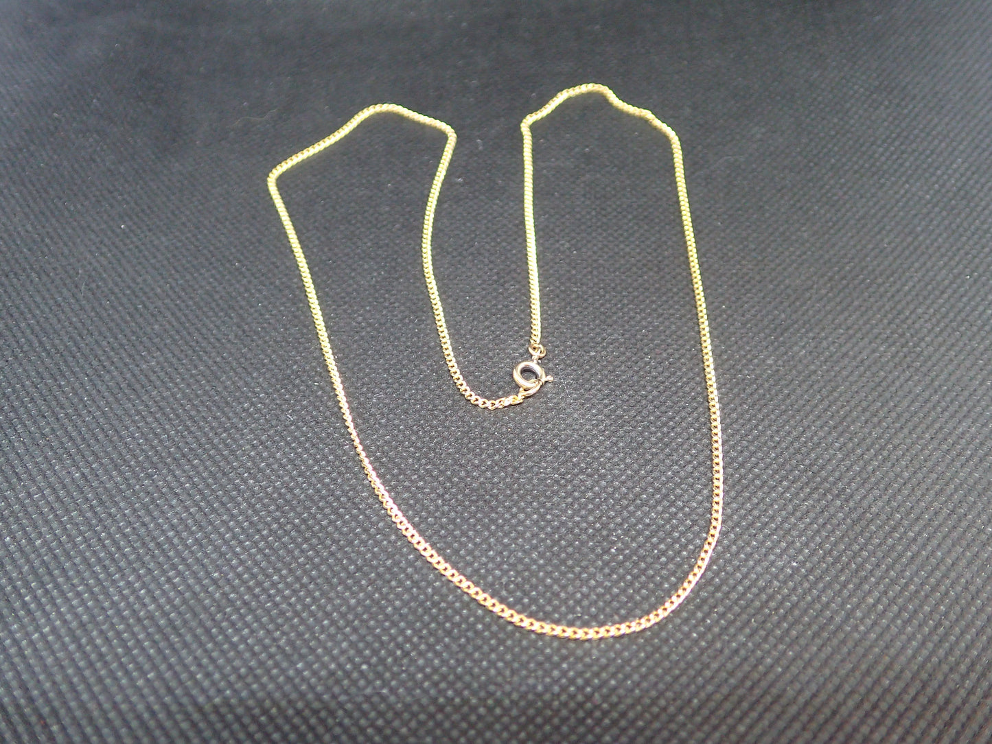 Chaine gourmette en or jaune 750/ème de 3.68g / Bijoux d'occasion