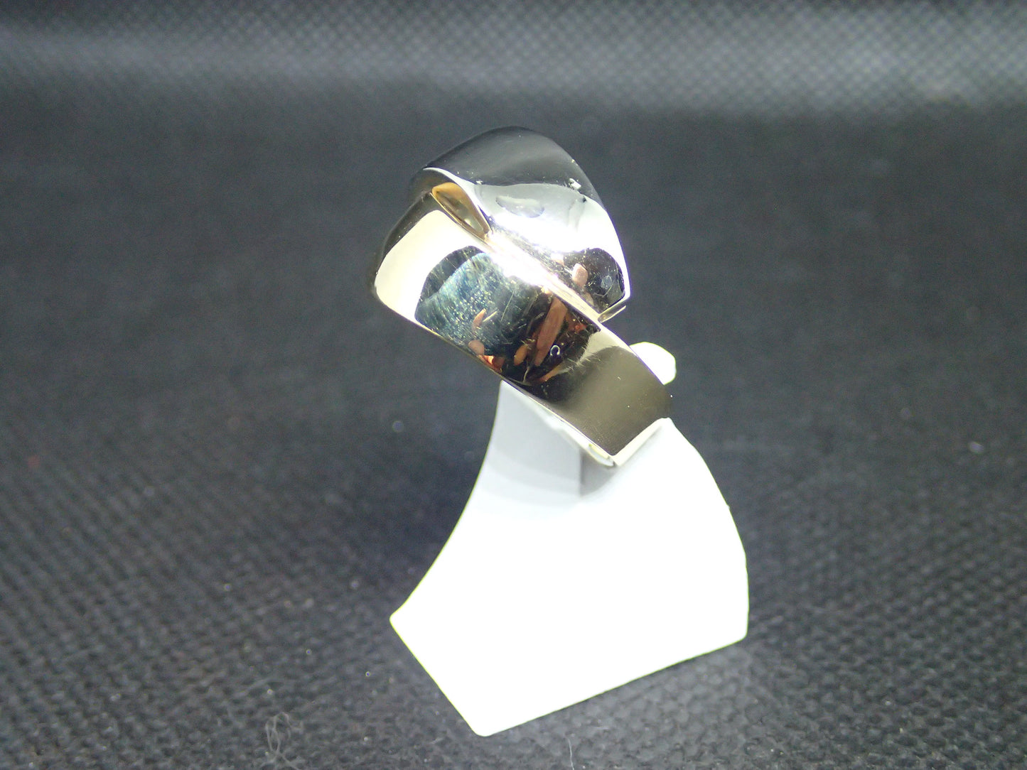 Bague bicolore en or jaune 750/ème de 10g / Bijoux d'occasion