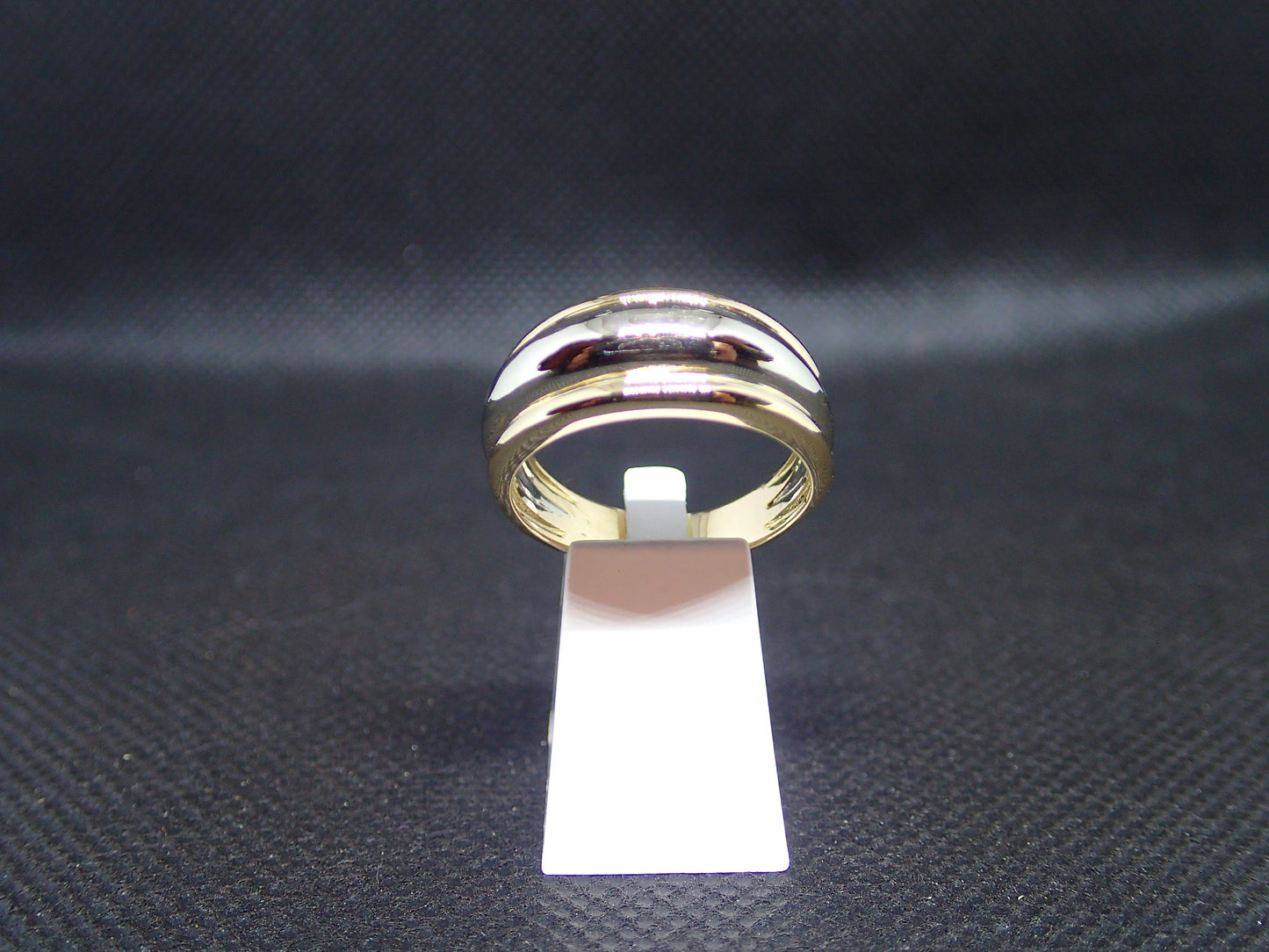Bague bicolore en or 750/ème de 8.22g / Bijoux d'occasion