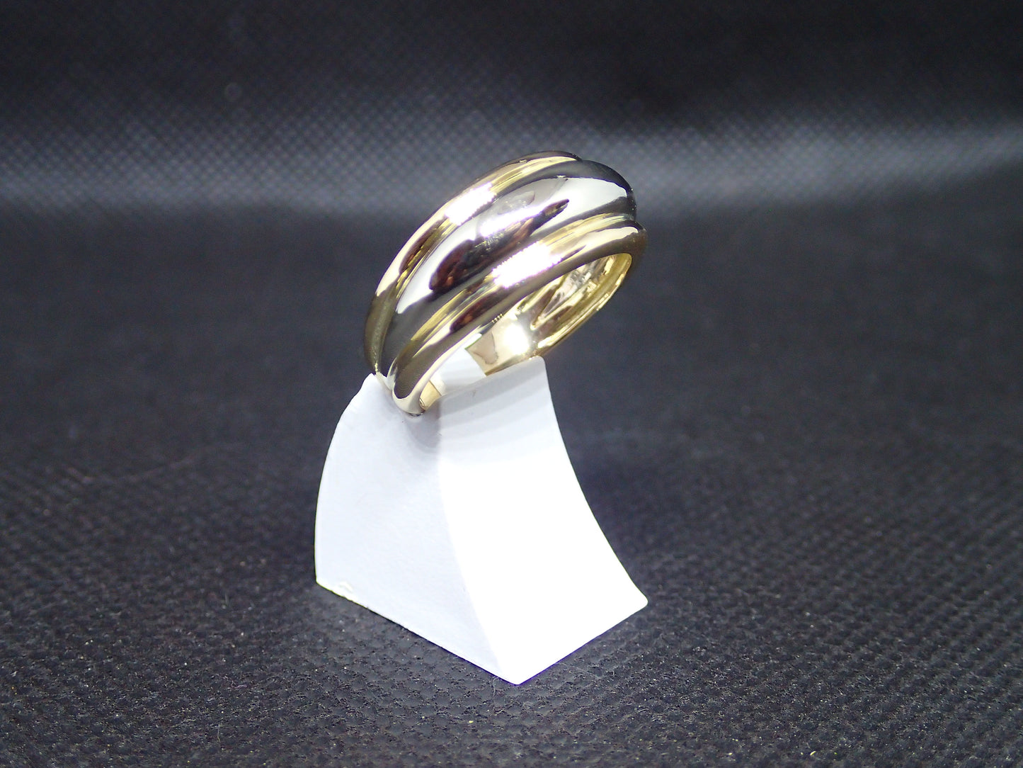 Bague bicolore en or 750/ème de 8.22g / Bijoux d'occasion