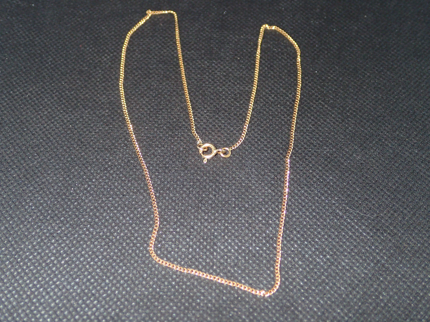Chaine maille gourmette en or jaune 750/ème de 3.14g / Bijoux d'occasion