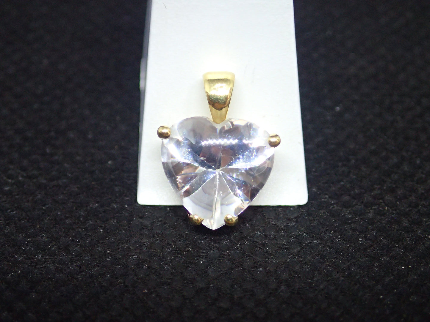 Pendentif coeur en or jaune 750/ème de 1.90g, oxyde / Bijoux d'occasion