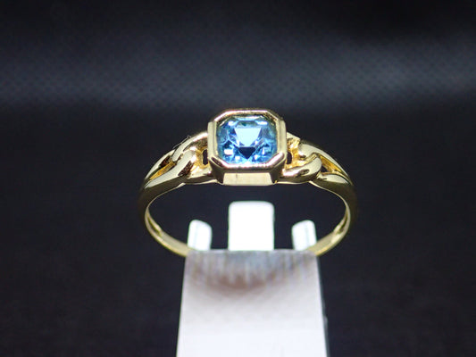 Bague en or jaune 750/ème de 1.92g, topaze / Bijoux d'occasion