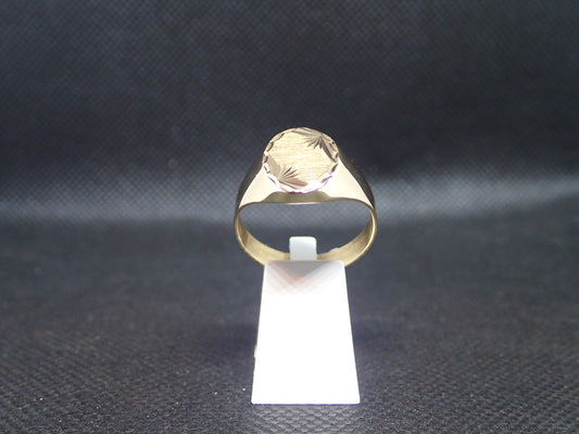 Chevalière en or jaune 750/ème de 4.36g / Bijoux d'occasion