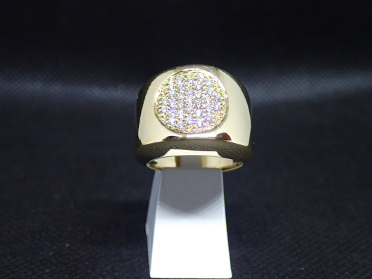 Bague en or jaune 750/ème de 13.08g, diamant / Bijoux d'occasion