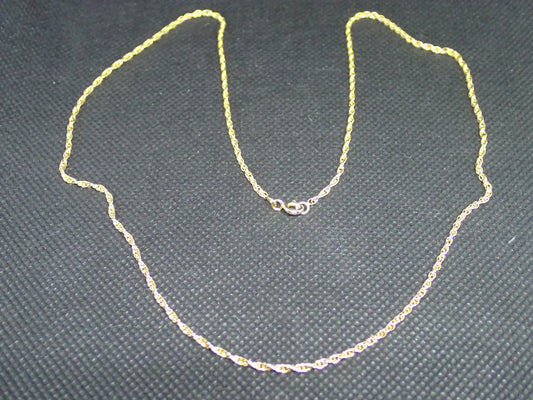 Chaine maille corde en or jaune 750/ème  de 4.95g / Bijoux d'occasion