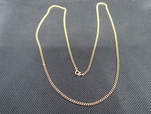 Chaine maille gourmette en or jaune 750/ème de 8.32g / Bijoux d'occasion