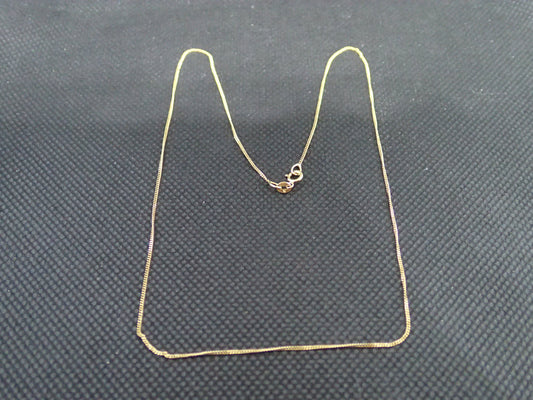 Chaine maille gourmette en or jaune 750/ème de 1.33g / Bijoux d'occasion