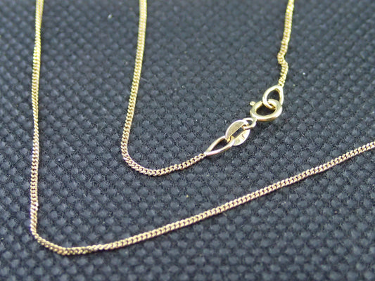 Chaine maille gourmette en or jaune 750/ème de 1.33g / Bijoux d'occasion