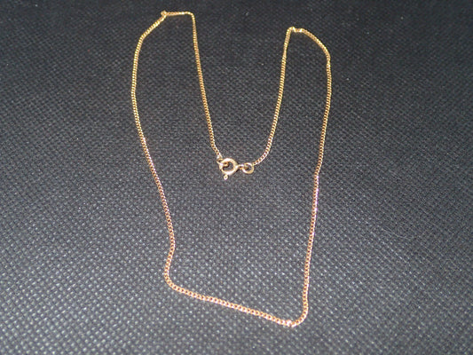 Chaine maille gourmette en or jaune 750/ème de 3.14g / Bijoux d'occasion
