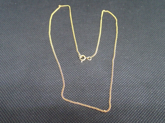 Chaine maille gourmette en or jaune 750/ème de 3.14g / Bijoux d'occasion