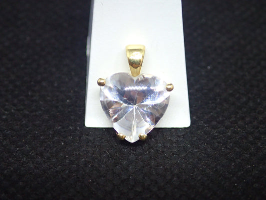 Pendentif coeur en or jaune 750/ème de 1.90g, oxyde / Bijoux d'occasion
