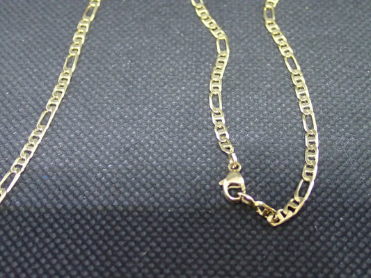 Chaine maille alternée en or jaune 750/ème de 8.59g / Bijoux d'occasion