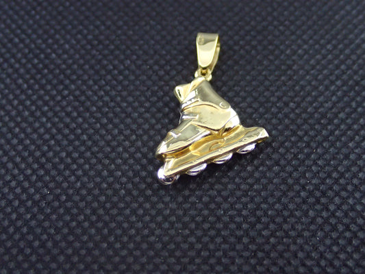 Pendentif en forme de roller en or jaune 750/ème de 1.30g / Bijoux d'occasion