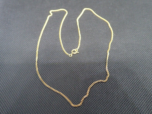 Chaine maille gourmette en or jaune 750/ème de 5.05g / Bijoux d'occasion
