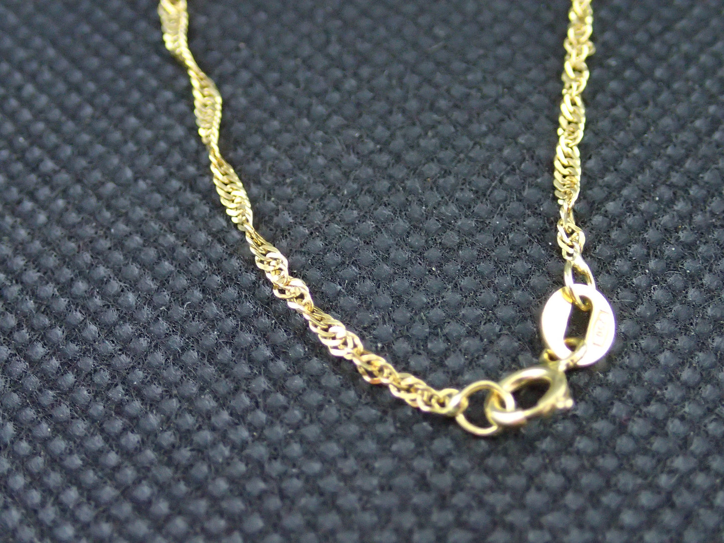 Chaine maille singapour en or jaune 750/ème de 2.01g / Bijoux d'occasion