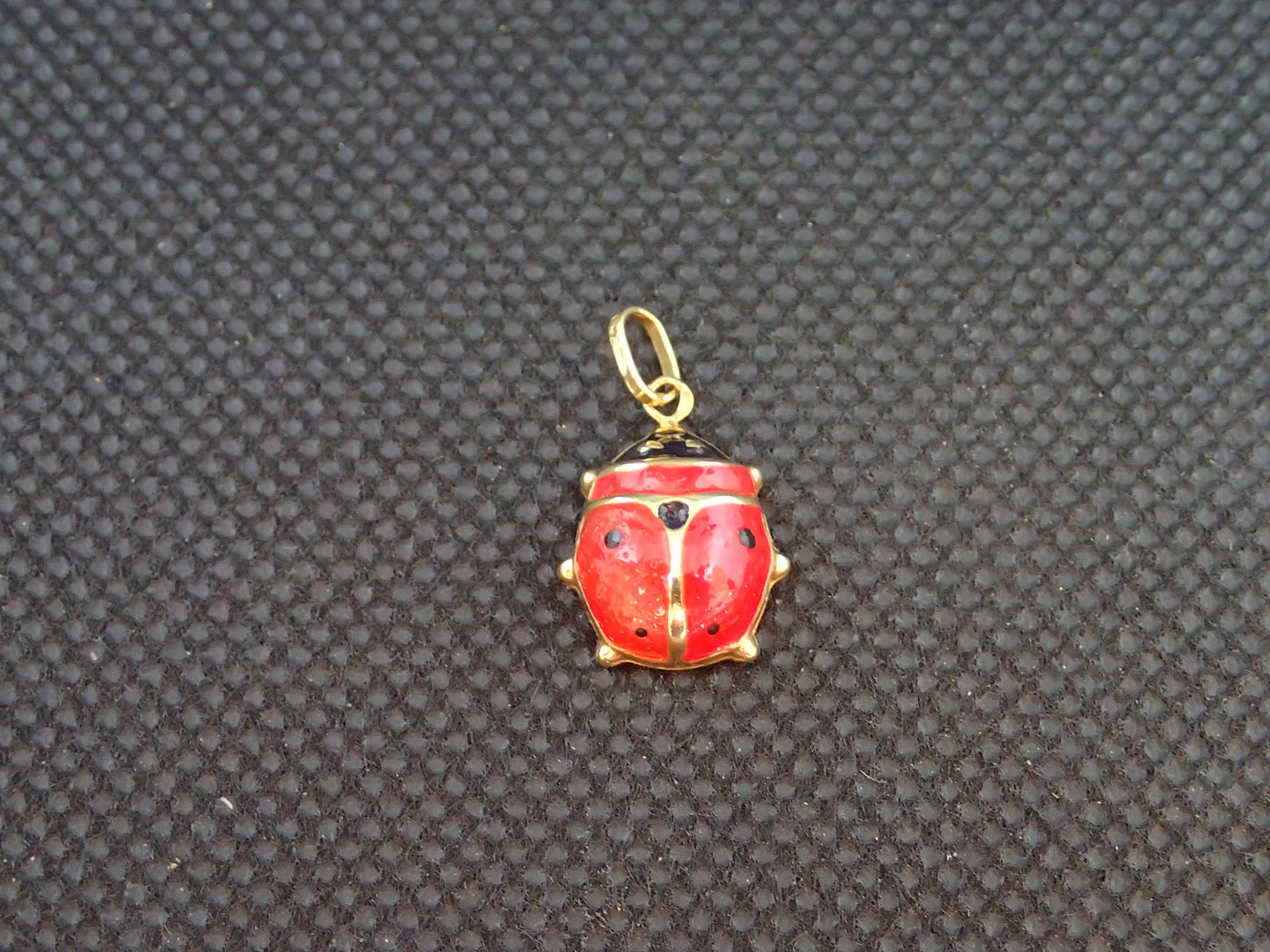 Pendentif coccinelle en or jaune 750/ème de 0.78g / Bijoux d'occasion