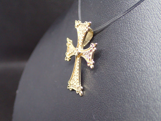 Pendentif croix orthodoxe en or jaune 750/ème de 2.80g / Bijoux d'occasion