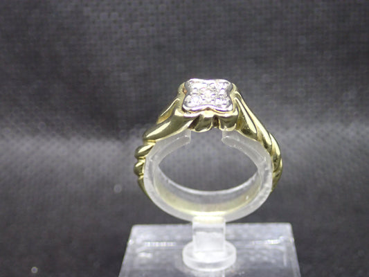 Bague en or jaune 750/ème de 3.94g, diamant / Bijoux d'occasion