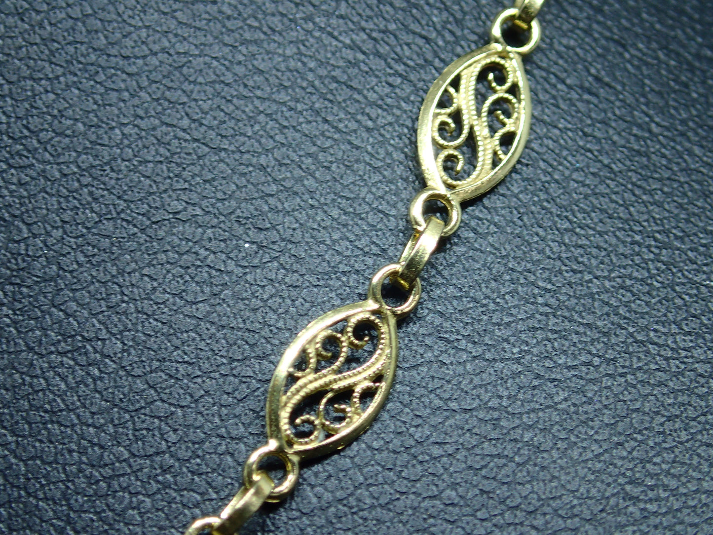 Collier maille filigrane en or jaune 750/ème de 9.09g / Bijoux d'occasion