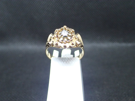 Bague en or jaune 750/ème de 3.40g, diamant / Bijoux d'occasion