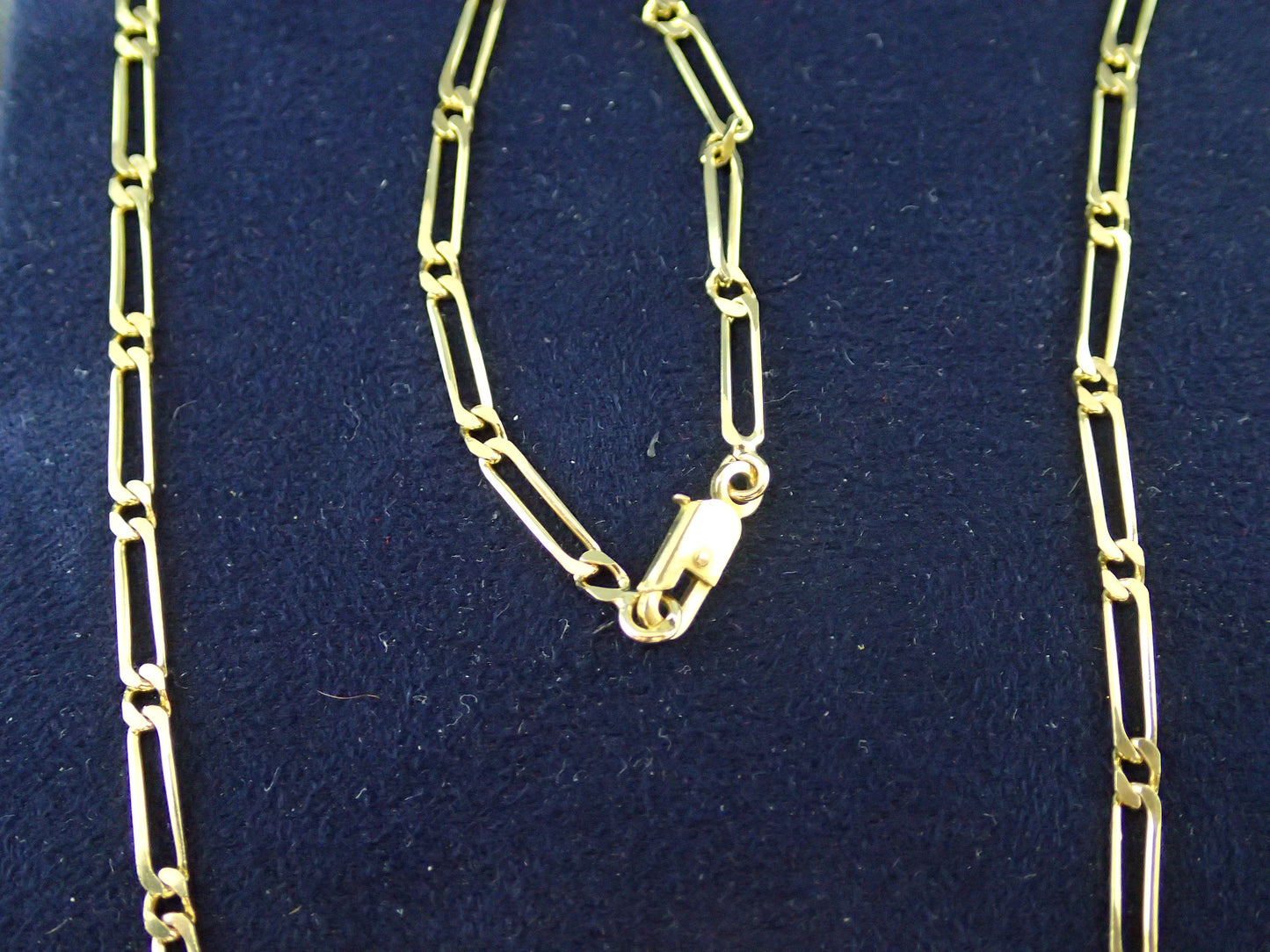 Chaine maille alternée en or jaune 750/ème de 7.07g / Bijoux d'occasion